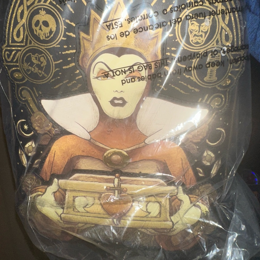 Loungefly Disney Black and Gold Backpack